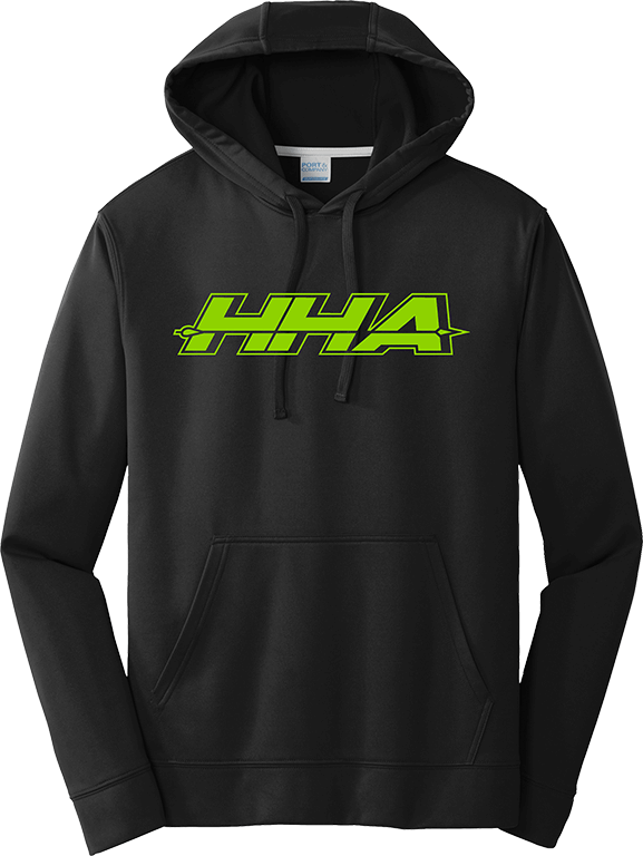Black Logo Performance Hoodie